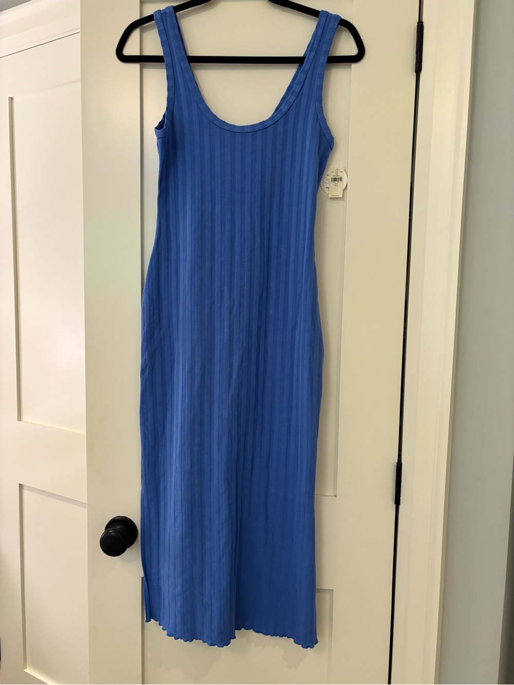 Aerie Royal Blue Ribbed Tank Maxi Dress